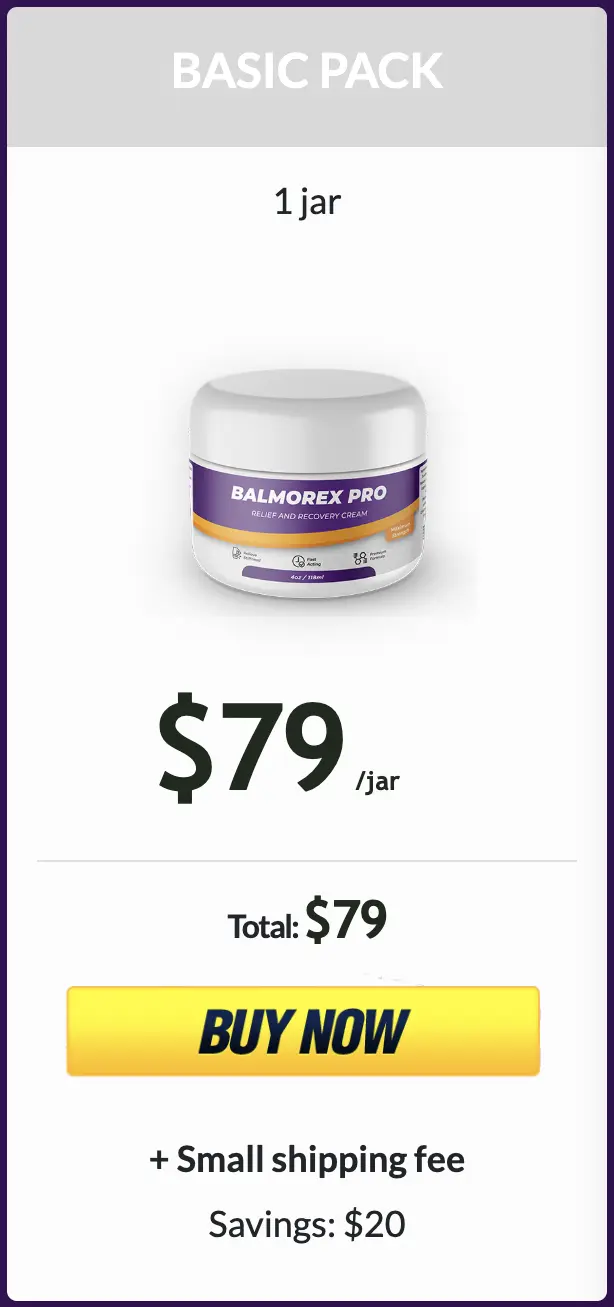 Balmorex Pro one bottle
